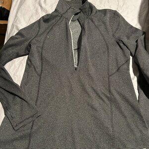 Champion Women's Gray & White Quarter-Zip Pullover Jacket